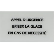 GLA APPEL URGENCE Boite de 10 glaces BGPH 130x75mm - serigraphie