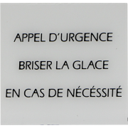 GLAD APPEL URGENCE Boite de 10 glaces BGPH D 63x60 mm serigraphie