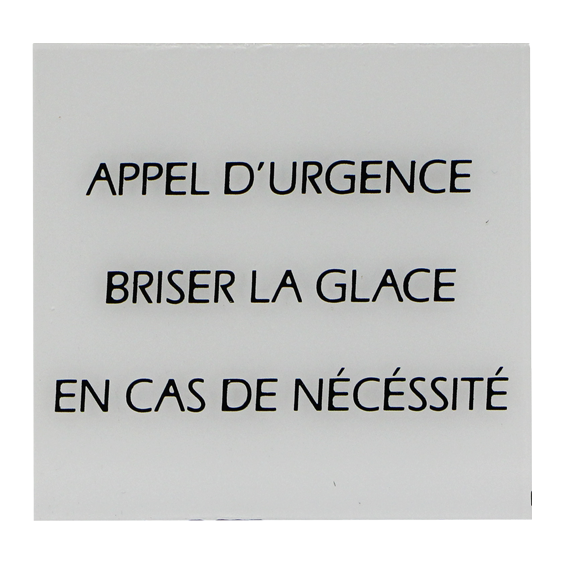 GLAD APPEL URGENCE Boite de 10 glaces BGPH D 63x60 mm serigraphie