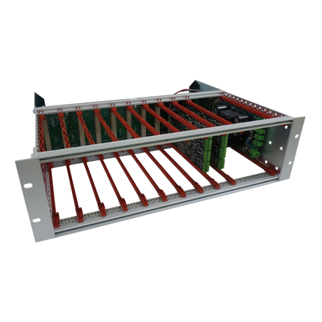 MCBR Central rack 3U 40 lignes equipe 8 lignes + module et logiciel