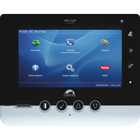 XE MONITOR-P Moniteur de reception A/V, ecran 7 tactile-PoE