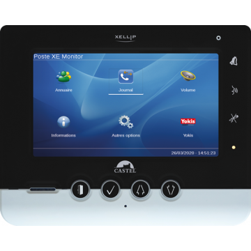 XE MONITOR-P Moniteur de reception A/V, ecran 7 tactile-PoE