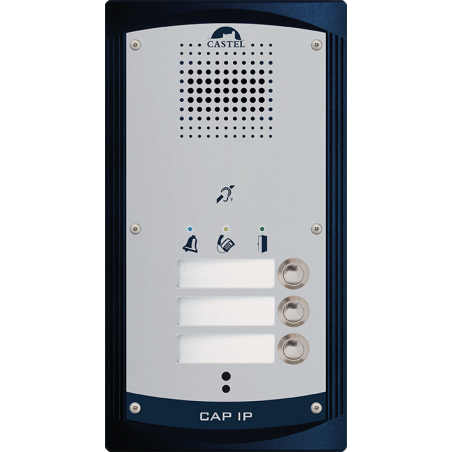 CAP IP-3B-P Portier audio Full IP/SIP 3 boutonsd'appel PMR PoE