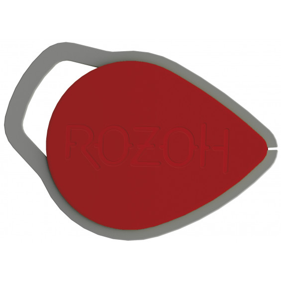 Badge  MIFARE DESFire Light - insert inox grave - Rouge x 20