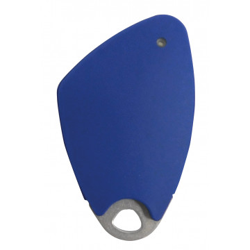 Badges MIFARE DESFire Light - insert inox grave - Bleu x 10