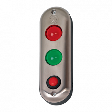Platine de signalisation LED avec bouton poussoir