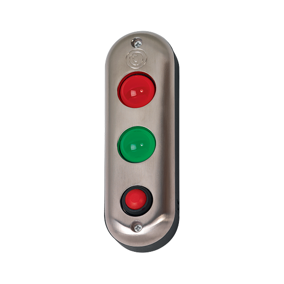 Platine de signalisation LED avec bouton poussoir