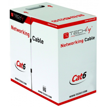 Câble Cat. 6 – CCA – S/FTP PIMF – PVC – Monobrin AWG24 – Gris – 305m