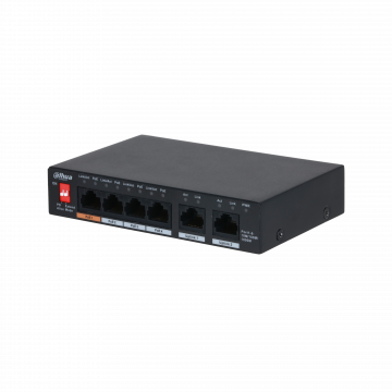 Switch 4 PoE + 2 Uplink 60W POE