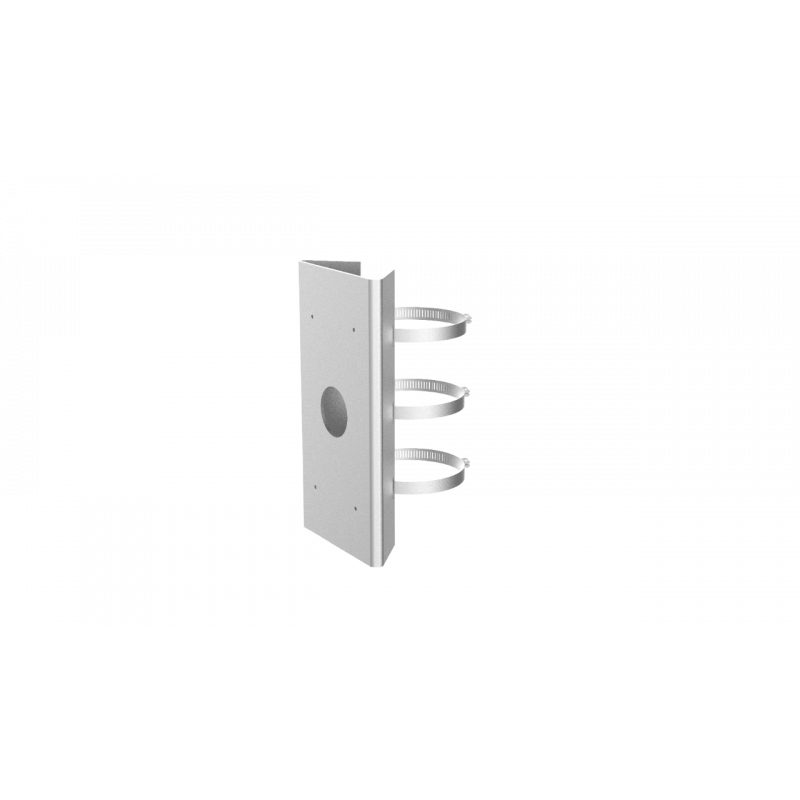 Horizontal Pole Mount Stainless Steel and Steel Platinum Gray