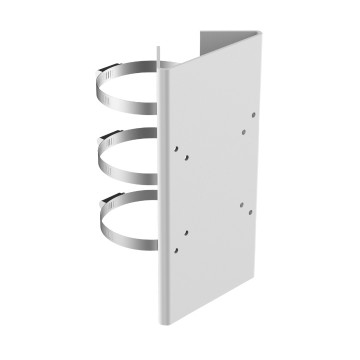 Vertical Pole Mount Stainless Steel Steel Hikvision White