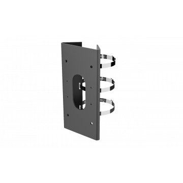 Vertical Pole Mount Stainless Steel Hikvision Black