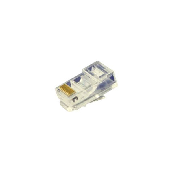 Fiche RJ45 Cat.5E, plaqué or, Polycarbonate, UL94V-2, 100 unités/boîte