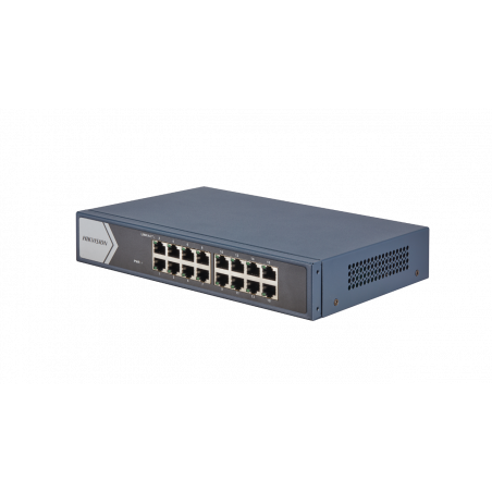 Switch L2 non géré,16 Giga RJ45, boîtier en acier,rack 19 pouces