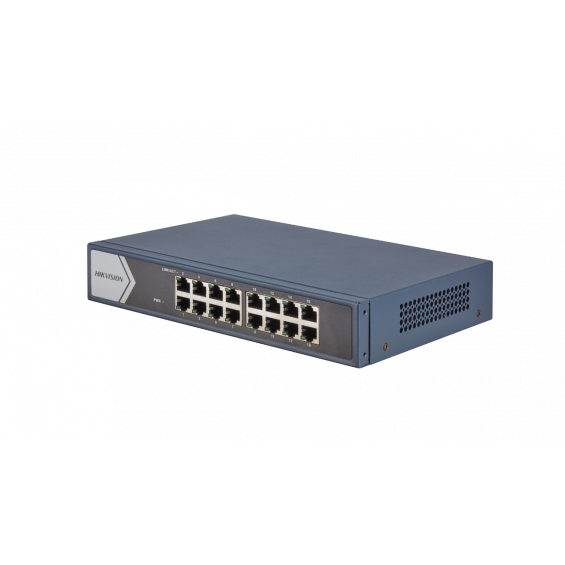 Switch L2 non géré,16 Giga RJ45, boîtier en acier,rack 19 pouces