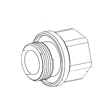 "Adaptateur M25 NPT 3/4"" acier inoxydable"