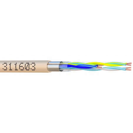 SYT+/LY6ST 03P AWG24 IVOIRE Boite 100 M