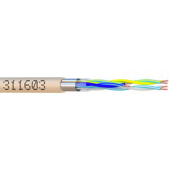 SYT+/LY6ST 03P AWG24 IVOIRE Boite 100 M