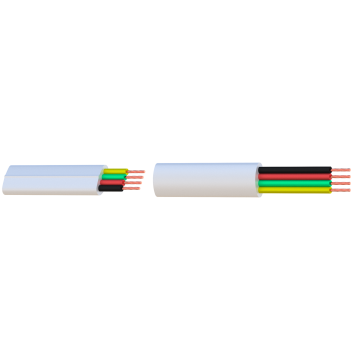 MEPLAT 4xAWG28 RJ11 Bob. bois 500 M