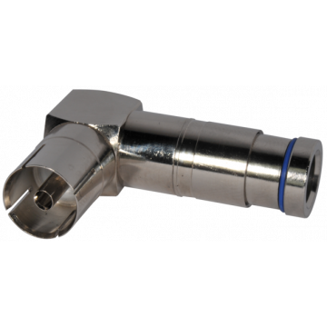 IEC - F 90° COMPRESSION Ø6.8 Boite 25 PC