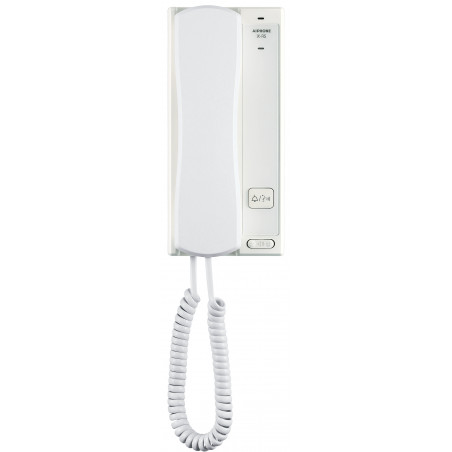 Poste audio secondaire blanc ip /sip sur combiné avec ouverture porte