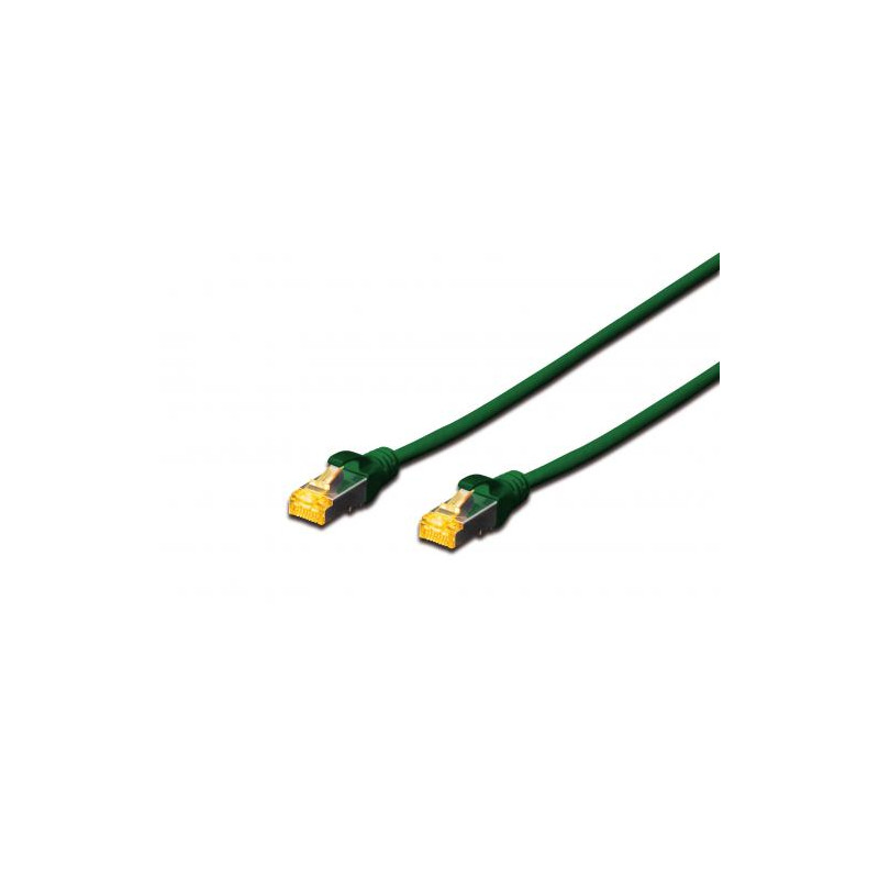 Câble réseau Ethernet (RJ45) vert catégorie 6A S/FTP