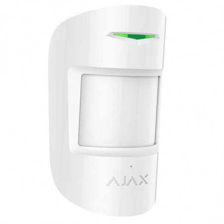 Ajax - Détecteur combiné IR et de bris de glace avec microphone Blanc