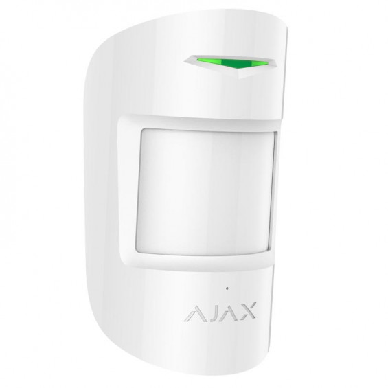 Ajax - Détecteur combiné IR et de bris de glace avec microphone Blanc