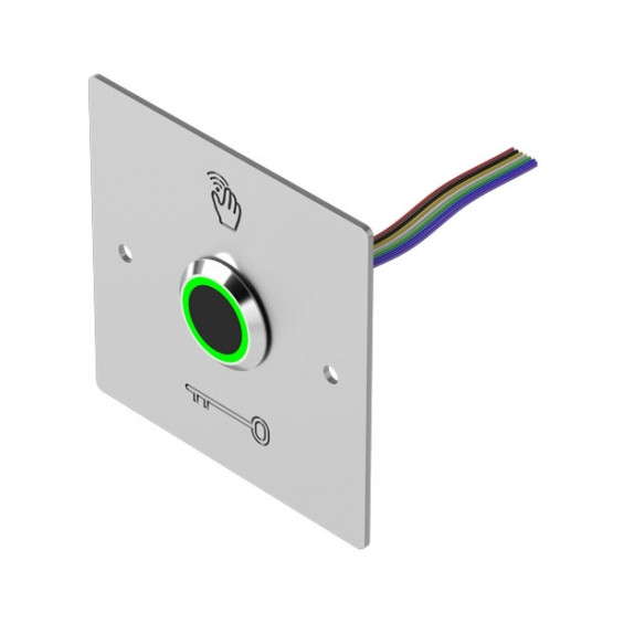 Bouton poussoir infrarouge + plaque logo clé carrée