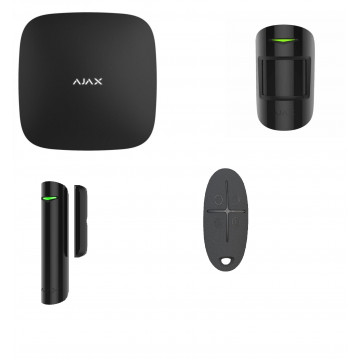 Kit AJax Hub 2 Plus+ MotionProtec + DoorProtect + SpaceControl - Noir