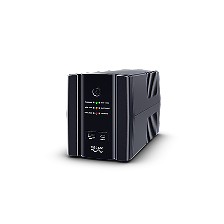 Onduleur 2200VA/1320W-6 prises IEC-2 x Batterie 12V/9AH-USB & Port sér