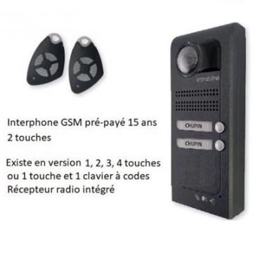 Interphone vidéo intracode + centrale de gestion 1 porte