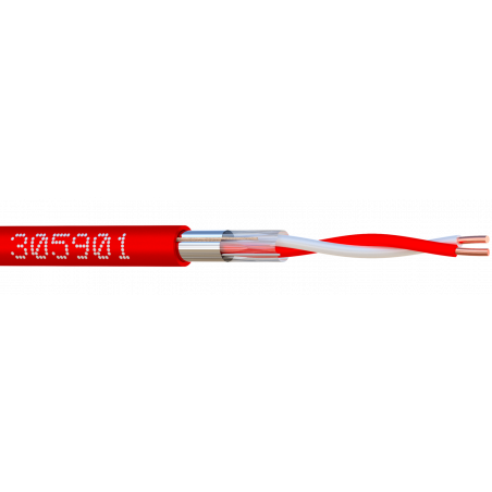 SYT+/LY9ST 01P AWG20 ROUGE Bob. bois 500 M