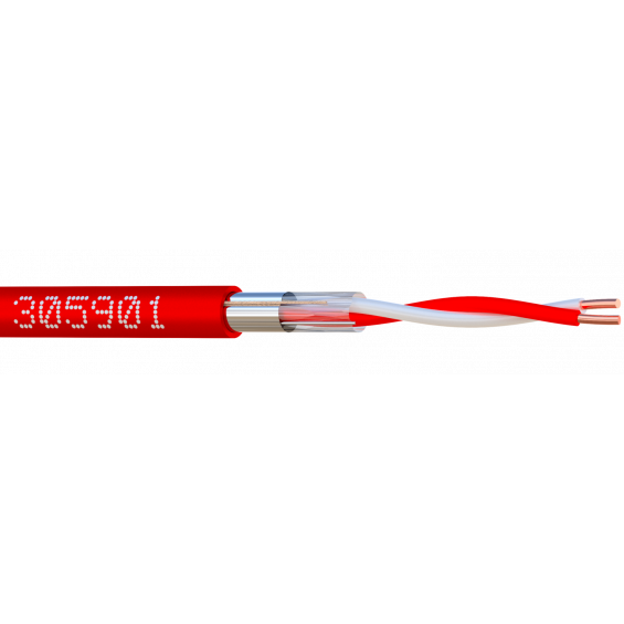 SYT+/LY9ST 01P AWG20 ROUGE Bob. bois 500 M