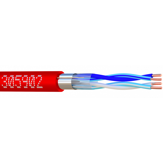 SYT+/LY9ST 02P AWG20 ROUGE Bob. bois 500 M