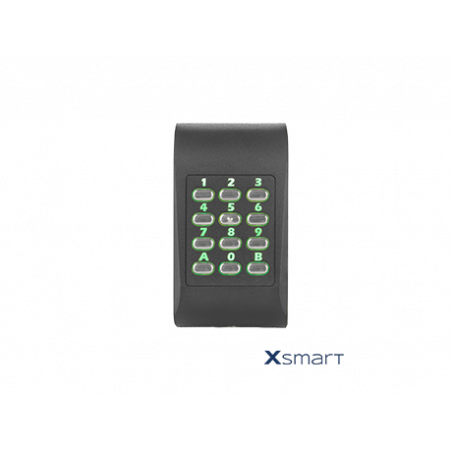 XSMART MIFARE -OSDP HID - 125 - clavier - LEGIC CSN - noir - bornier