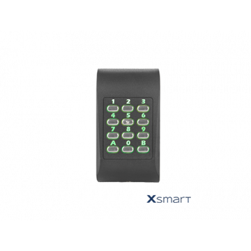 XSMART MIFARE -OSDP HID - 125 - clavier - LEGIC CSN - noir - bornier