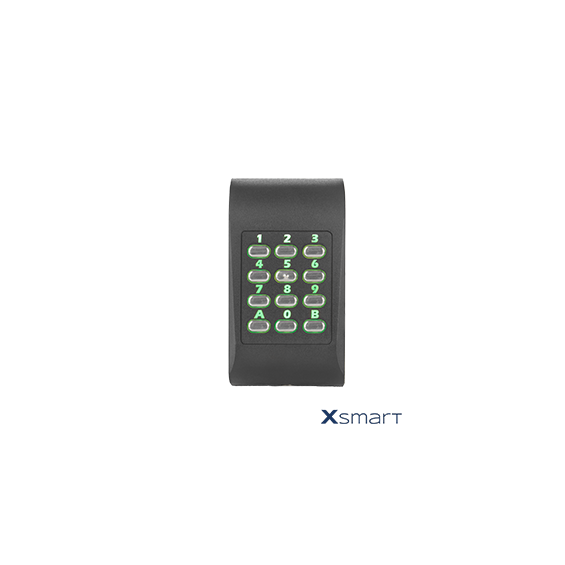 XSMART MIFARE -OSDP HID - 125 - clavier - LEGIC CSN - noir - bornier