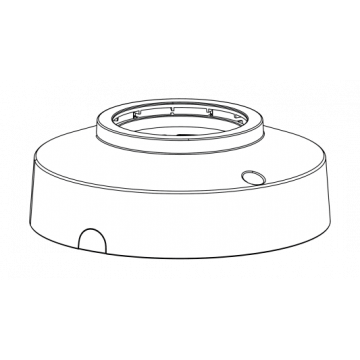 Collerette noire à peindre pour FLEXIDOME micro 3100i INT