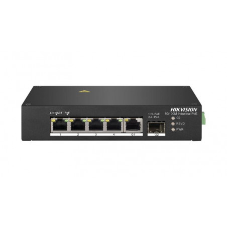 Switch 4 ports 100Mbits - +  1Gbits IEEE 802.3bt