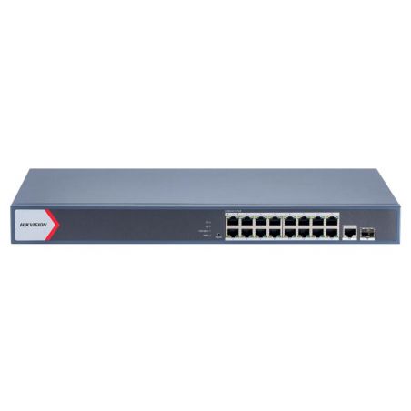 Switch POE 250W -Smart Managed - 16 ports PoE 1Gbps, 2 ports SFP