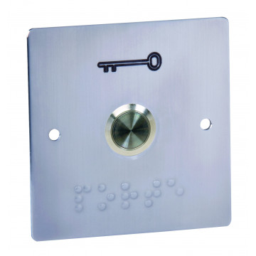 Bouton poussoir à double sécurités no/nf pour pot d'entraxe 60 mm