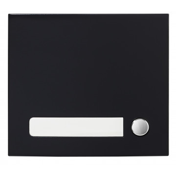 Façade 1 BP finition noire satinée pour module d'appel GTSW