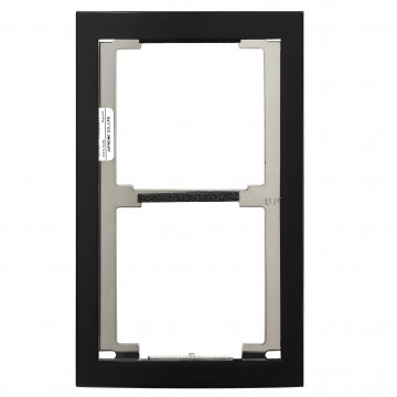 Façade finition noire satinée cadre 2 modules