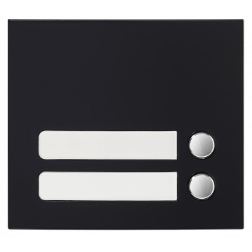 Façade 2 boutons chrome