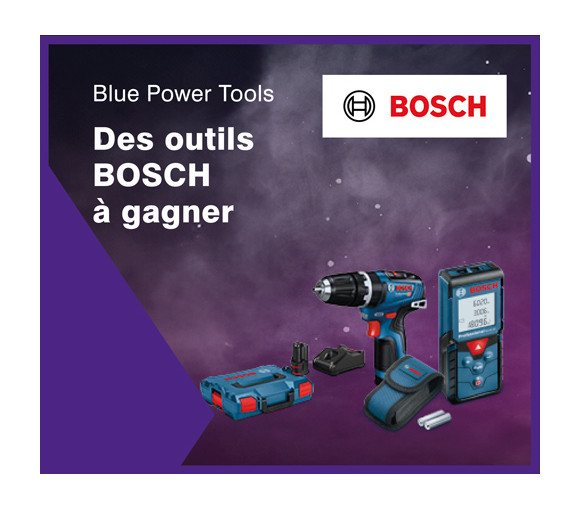 Gagnez des outils BOSCH grâce à vos commandes de détecteurs BOSCH jusqu'au 31 décembre 2024