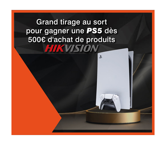 Une PS5 offerte par HIKVISION à gagner !